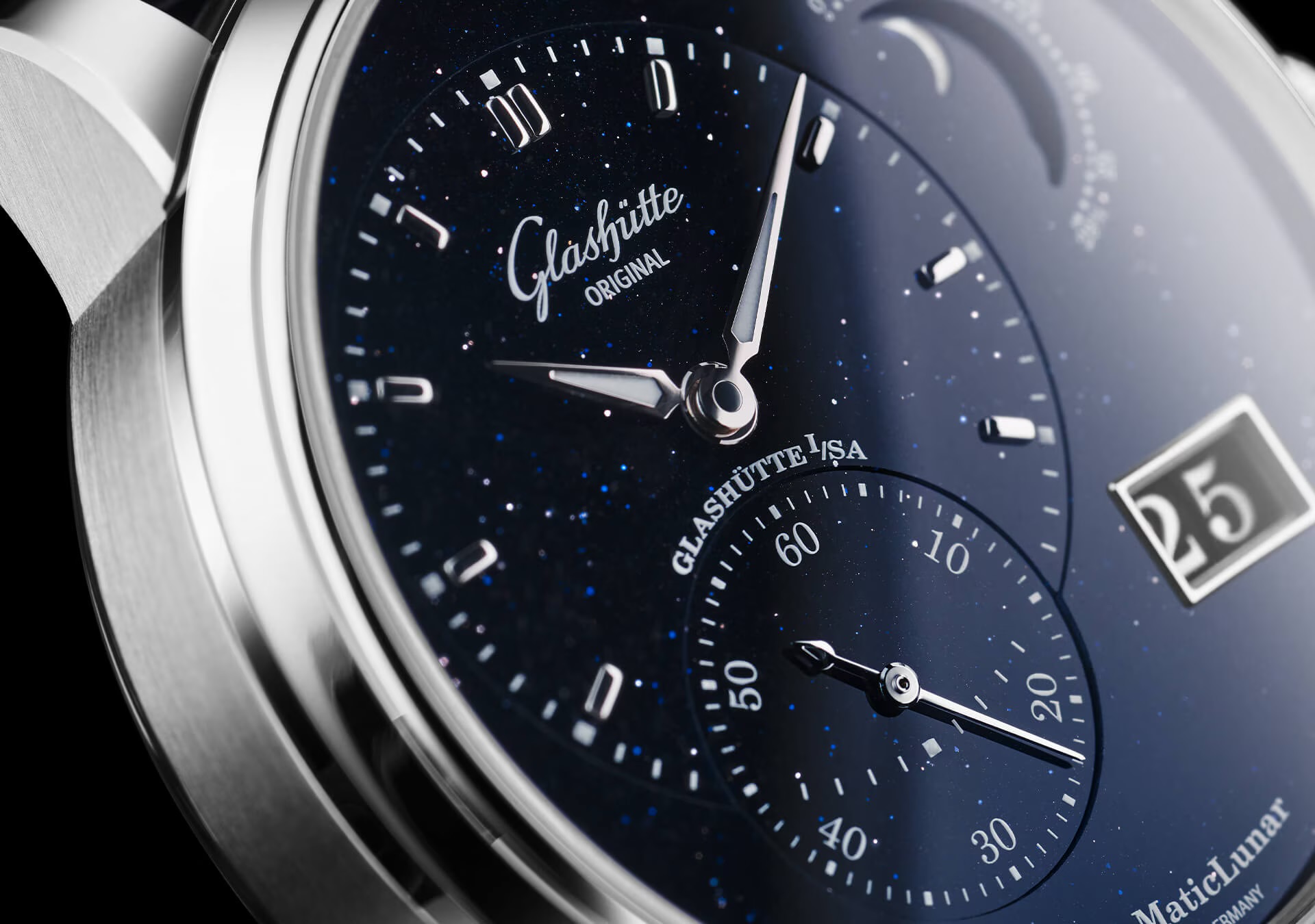 Glashütte Original PanoMaticLunar Anniversary Edition Dial