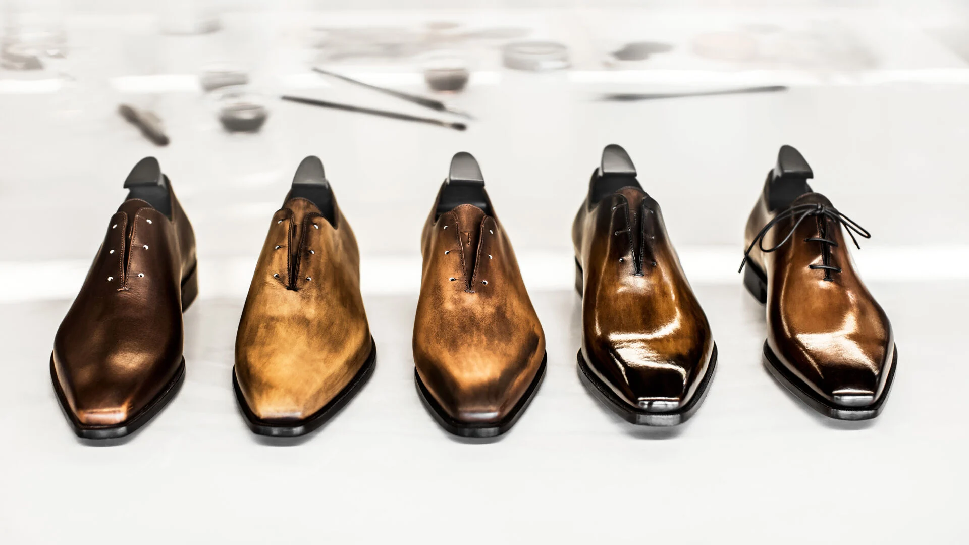 Berluti Leather Shoes Patina